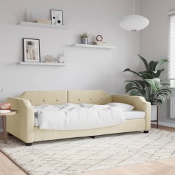 vidaXL Sofá cama tela color crema 80x200 cm