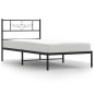 vidaXL Estructura de cama con cabecero metal negro 100x190 cm vidaXL Estructura de cama con cabecero metal negro 100x190 cm