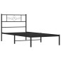vidaXL Estructura de cama con cabecero metal negro 100x190 cm vidaXL Estructura de cama con cabecero metal negro 100x190 cm