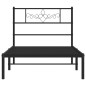 vidaXL Estructura de cama con cabecero metal negro 100x190 cm vidaXL Estructura de cama con cabecero metal negro 100x190 cm