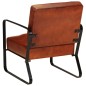 vidaXL Sillón de descanso cuero auténtico marrón 58,5x64x76 cm vidaXL Sillón de descanso cuero auténtico marrón 58,5x64x76 cm