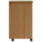 vidaXL Cajonera con ruedas MOSS madera maciza pino marrón miel vidaXL Cajonera con ruedas MOSS madera maciza pino marrón miel