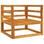 vidaXL Sillón de jardín madera maciza acacia con cojines verde