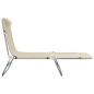 vidaXL Tumbonas plegables 2 uds acero y textilene color crema vidaXL Tumbonas plegables 2 uds acero y textilene color crema
