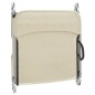 vidaXL Tumbonas plegables 2 uds acero y textilene color crema vidaXL Tumbonas plegables 2 uds acero y textilene color crema