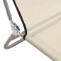 vidaXL Tumbonas plegables 2 uds acero y textilene color crema vidaXL Tumbonas plegables 2 uds acero y textilene color crema