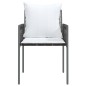 vidaXL Sillas jardín y cojines 2 uds ratán sintético marrón 54x61x83cm vidaXL Sillas jardín y cojines 2 uds ratán sintético marrón 54x61x83cm