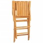 vidaXL Sillas de jardín plegables 2 uds madera maciza teca 55x61x90 cm