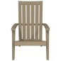 vidaXL Sillas de jardín Adirondack 2 uds polipropileno marrón claro vidaXL Sillas de jardín Adirondack 2 uds polipropileno marrón claro