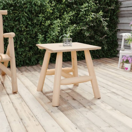 vidaXL Mesa auxiliar madera maciza abeto 49x49x50 cm 