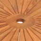 vidaXL Mesa de jardín plegable madera maciza de teca Ø 85x75 cm