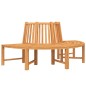 vidaXL Banco de árbol semicircular madera maciza de teca Ø201 cm vidaXL Banco de árbol semicircular madera maciza de teca Ø201 cm