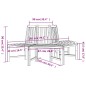 vidaXL Banco de árbol semicircular madera maciza de teca Ø201 cm vidaXL Banco de árbol semicircular madera maciza de teca Ø201 cm