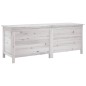vidaXL Arcón de jardín madera maciza abeto blanco 150x50x56,5 cm vidaXL Arcón de jardín madera maciza abeto blanco 150x50x56,5 cm