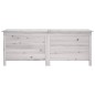 vidaXL Arcón de jardín madera maciza abeto blanco 150x50x56,5 cm vidaXL Arcón de jardín madera maciza abeto blanco 150x50x56,5 cm