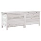vidaXL Arcón de jardín madera maciza abeto blanco 150x50x56,5 cm vidaXL Arcón de jardín madera maciza abeto blanco 150x50x56,5 cm