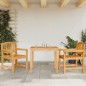 vidaXL Sillas de jardín 2 unidades madera maciza de teca 58x59x88 cm vidaXL Sillas de jardín 2 unidades madera maciza de teca 58x59x88 cm