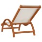 vidaXL Tumbona con cojín textileno blanco y madera maciza de álamo vidaXL Tumbona con cojín textileno blanco y madera maciza de álamo