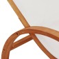 vidaXL Tumbona con cojín textileno blanco y madera maciza de álamo vidaXL Tumbona con cojín textileno blanco y madera maciza de álamo