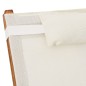 vidaXL Tumbona con cojín textileno blanco y madera maciza de álamo vidaXL Tumbona con cojín textileno blanco y madera maciza de álamo