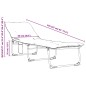 vidaXL Tumbona plegable tela beige