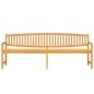 vidaXL Banco de jardín madera maciza de teca 228x59,5x90 cm