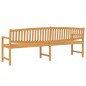 vidaXL Banco de jardín madera maciza de teca 228x59,5x90 cm