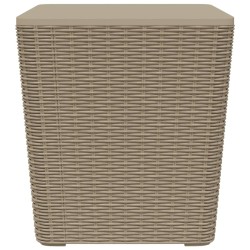 vidaXL Mesa de jardín con tapa extraíble polipropileno marrón claro