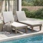 vidaXL Tumbonas 2 unidades polipropileno marrón claro 155x58x83 cm vidaXL Tumbonas 2 unidades polipropileno marrón claro 155x58x83 cm