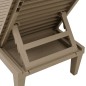 vidaXL Tumbonas 2 unidades polipropileno marrón claro 155x58x83 cm vidaXL Tumbonas 2 unidades polipropileno marrón claro 155x58x83 cm
