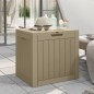 vidaXL Caja de almacenaje de jardín PP marrón claro 55,5x43x53 cm vidaXL Caja de almacenaje de jardín PP marrón claro 55,5x43x53 cm