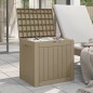 vidaXL Caja de almacenaje de jardín PP marrón claro 55,5x43x53 cm vidaXL Caja de almacenaje de jardín PP marrón claro 55,5x43x53 cm