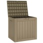 vidaXL Caja de almacenaje de jardín PP marrón claro 55,5x43x53 cm vidaXL Caja de almacenaje de jardín PP marrón claro 55,5x43x53 cm