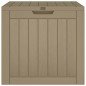 vidaXL Caja de almacenaje de jardín PP marrón claro 55,5x43x53 cm vidaXL Caja de almacenaje de jardín PP marrón claro 55,5x43x53 cm