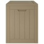 vidaXL Caja de almacenaje de jardín PP marrón claro 55,5x43x53 cm vidaXL Caja de almacenaje de jardín PP marrón claro 55,5x43x53 cm