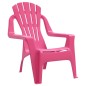 vidaXL Sillas de jardín niños 2 uds aspecto madera PP rosa 37x34x44 cm vidaXL Sillas de jardín niños 2 uds aspecto madera PP rosa 37x34x44 cm