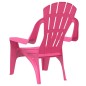 vidaXL Sillas de jardín niños 2 uds aspecto madera PP rosa 37x34x44 cm vidaXL Sillas de jardín niños 2 uds aspecto madera PP rosa 37x34x44 cm