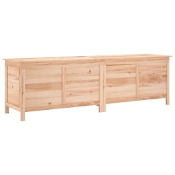 vidaXL Arcón de jardín madera maciza abeto 198,5x50x56,5 cm