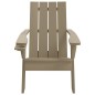 vidaXL Silla de jardín Adirondack marrón claro 75x88,5x89,5 cm vidaXL Silla de jardín Adirondack marrón claro 75x88,5x89,5 cm