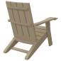 vidaXL Silla de jardín Adirondack marrón claro 75x88,5x89,5 cm vidaXL Silla de jardín Adirondack marrón claro 75x88,5x89,5 cm