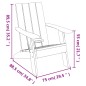 vidaXL Silla de jardín Adirondack marrón claro 75x88,5x89,5 cm vidaXL Silla de jardín Adirondack marrón claro 75x88,5x89,5 cm