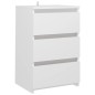 vidaXL Mesitas de noche 2 uds madera contrachapada blanco 40x35x62,5cm vidaXL Mesitas de noche 2 uds madera contrachapada blanco 40x35x62,5cm