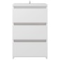 vidaXL Mesitas de noche 2 uds madera contrachapada blanco 40x35x62,5cm vidaXL Mesitas de noche 2 uds madera contrachapada blanco 40x35x62,5cm