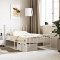 vidaXL Estructura cama metal con cabecero y pie cama blanca 107x203 cm vidaXL Estructura cama metal con cabecero y pie cama blanca 107x203 cm