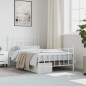 vidaXL Estructura cama metal con cabecero y pie cama blanca 107x203 cm vidaXL Estructura cama metal con cabecero y pie cama blanca 107x203 cm