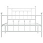 vidaXL Estructura cama metal con cabecero y pie cama blanca 107x203 cm vidaXL Estructura cama metal con cabecero y pie cama blanca 107x203 cm