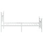 vidaXL Estructura cama metal con cabecero y pie cama blanca 107x203 cm vidaXL Estructura cama metal con cabecero y pie cama blanca 107x203 cm