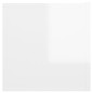 vidaXL Muebles de salón colgantes blanco brillo 60x30x30 cm