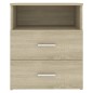 vidaXL Mesitas de noche 2 unidades roble Sonoma 50x32x60 cm vidaXL Mesitas de noche 2 unidades roble Sonoma 50x32x60 cm