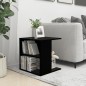 vidaXL Mesa auxiliar de madera contrachapada negro 45x45x48 cm vidaXL Mesa auxiliar de madera contrachapada negro 45x45x48 cm